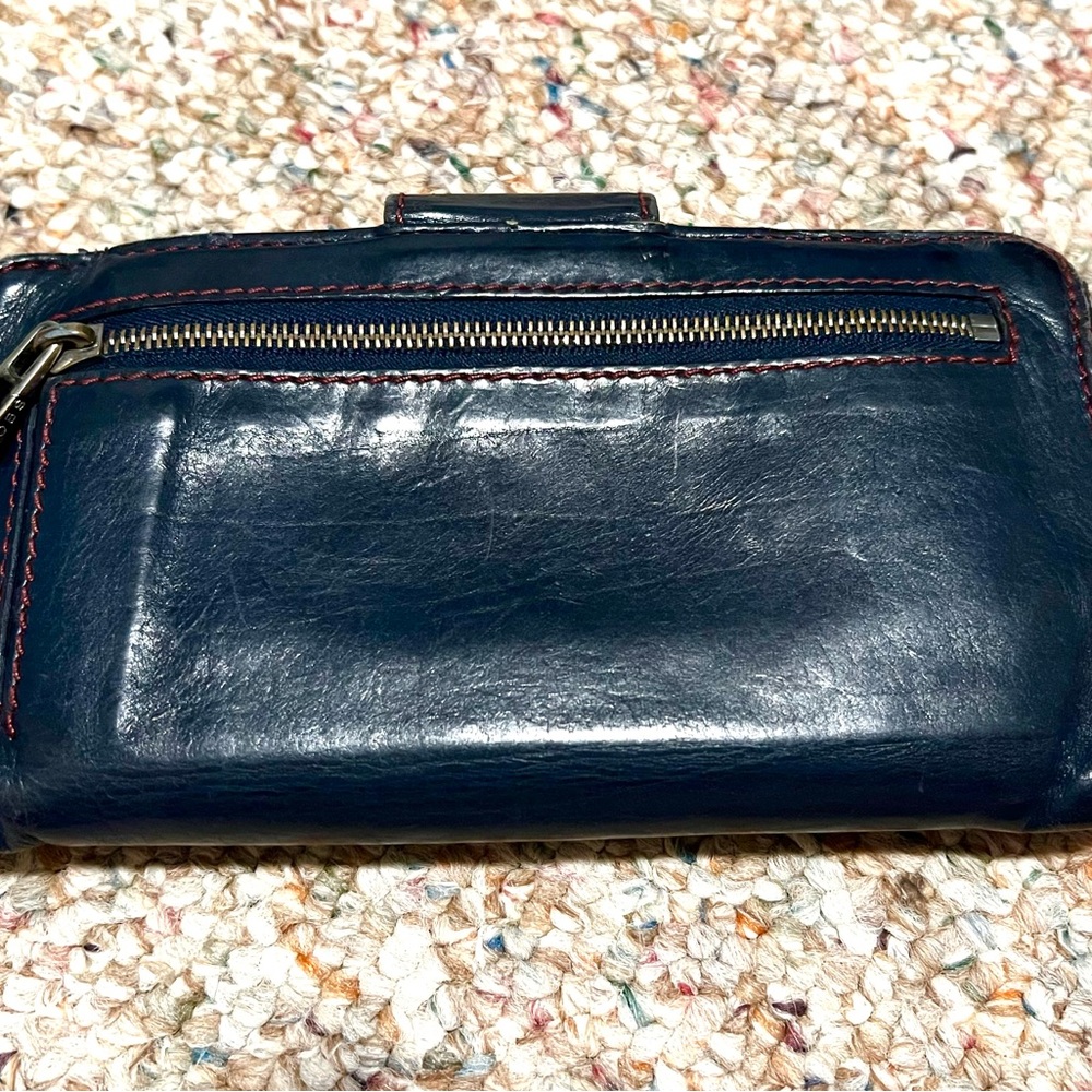 Marc Jacobs Unique Blue Leather Clutch Wallet - Picture 2 of 9